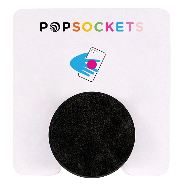 Vegan Leather PopSockets media stand and phone grip.... from ASI 62124 iClick, Inc. / iClick®