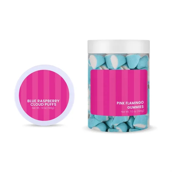 7 oz jar of blue raspberry-flavored marshmallow gummies.... from ASI 61966 HPG / SugarSpot