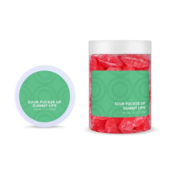 7 oz jar of sweet-and-sour gummy lips.... from ASI 61966 HPG / SugarSpot