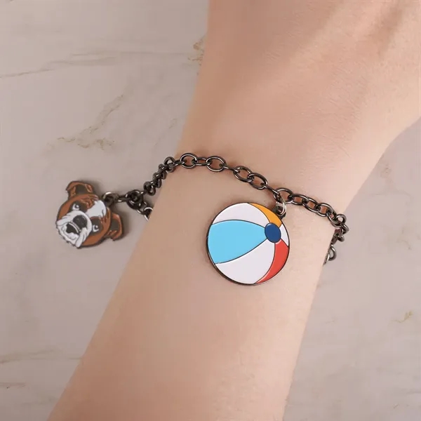 Custom Diestruck 2 Charm Bracelet on a 9" chain. Up to... from ASI 61966 HPG / BCG Creations HPG Gold