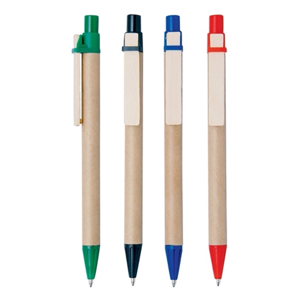 Paper ballpoint pen with wooden clip, available in several colors.... from ASI 37218 Athena Promo (tm)