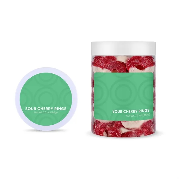 7 oz jar of sour, cherry-flavored gummy rings.... from ASI 61966 HPG / SugarSpot