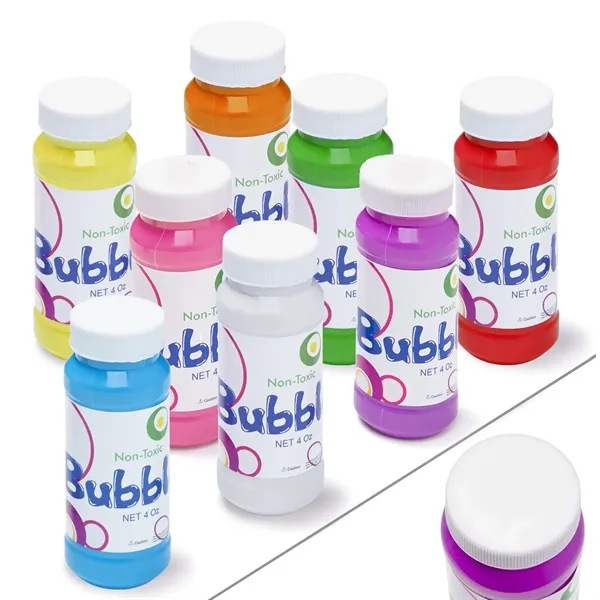 4 ounce bottle of bubbles with imprinted cap.... from ASI 63549 Jornik Manufacturing Corp / Jornik