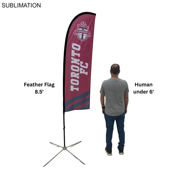 48Hr Quick Ship - 8.5' x-small feather flag kit, full color... from ASI 53509 FIEL-Fairdeal Import & Export