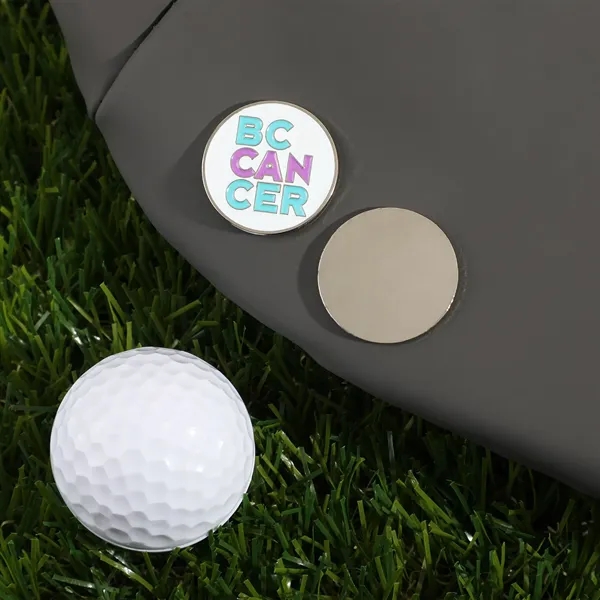 Custom diestruck ball marker. Up to four spot colors. Plated in... from ASI 61966 HPG / BCG Creations HPG Gold