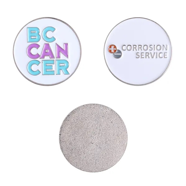 Custom diestruck ball marker. Up to four spot colors. Plated in... from ASI 61966 HPG / BCG Creations HPG Gold