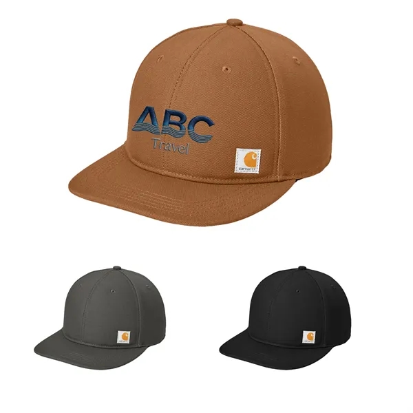 High-profile cotton duck cap with flat brim and imprint-ready structure, ideal... from ASI 72657 Active Life Promo / Active Life
