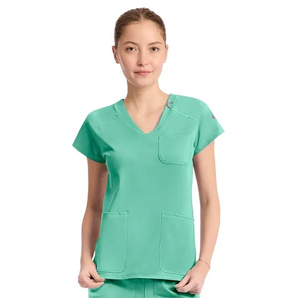 Med Couture - MC AMP KNIT - Women's 3-Pocket V-Neck Top... from ASI 86018 Scrub Authority