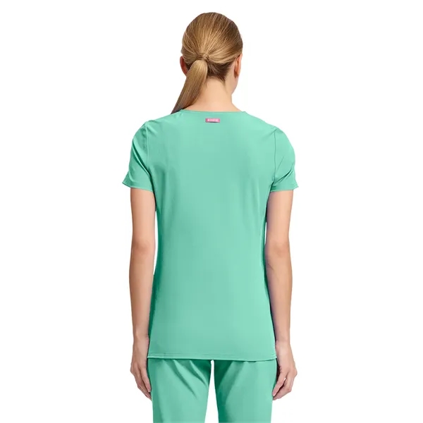 Med Couture - AMP - Women's 3-Pocket V-Neck Scrub Top... from ASI 86018 Scrub Authority
