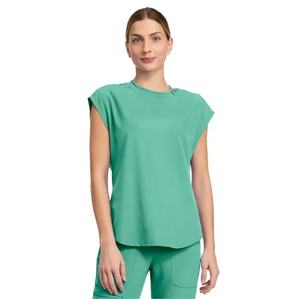 Med Couture - AMP - Women's 2-Pocket Tuckable Scrub Top... from ASI 86018 Scrub Authority