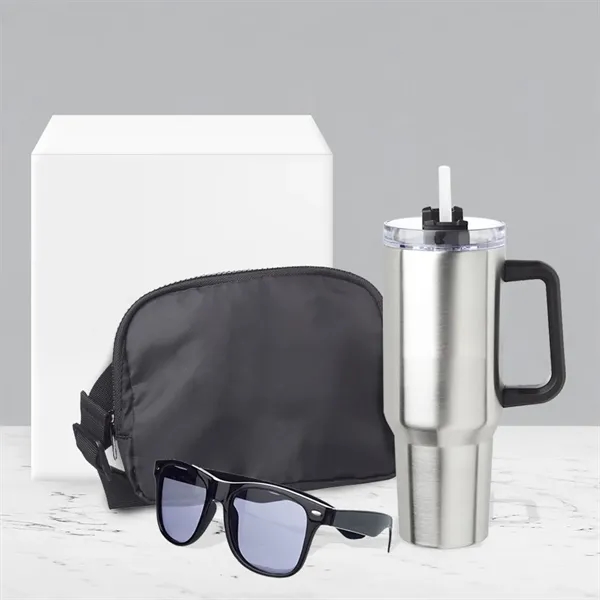Trendy & niche smart kit with 40 oz. stainless steel travel... from ASI 39552 BEL Promo