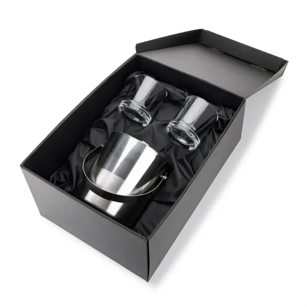 The Catania Ice Bucket with On-the-Rocks Set brings refined style and... from ASI 84592 St Regis Group