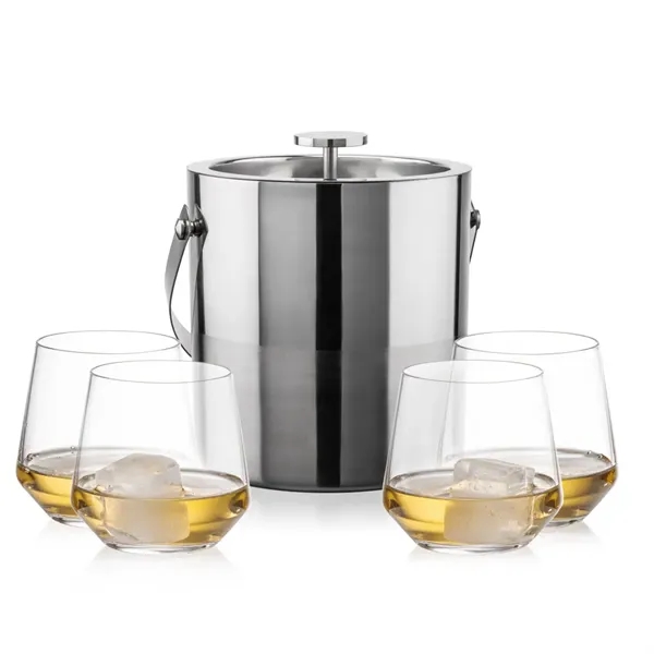 The Catania Ice Bucket with On-the-Rocks Set brings refined style and... from ASI 84592 St Regis Group
