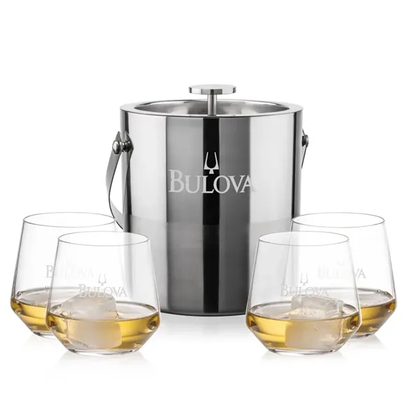 The Catania Ice Bucket with On-the-Rocks Set brings refined style and... from ASI 84592 St Regis Group
