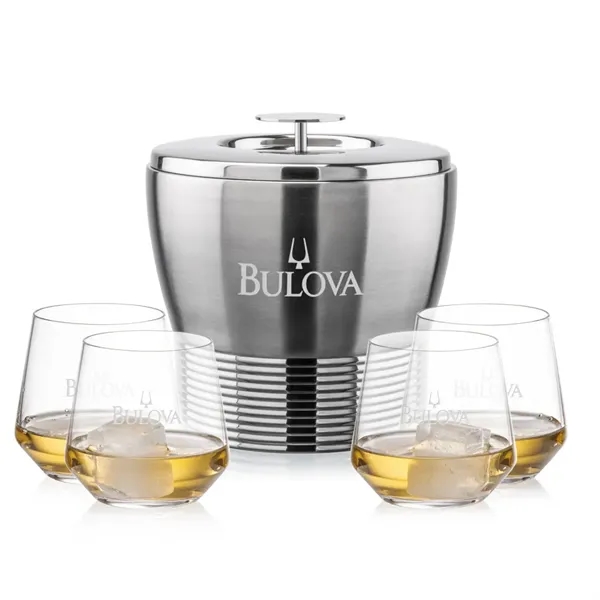 The Genoa Ice Bucket & On-the-Rocks Set is designed for effortless... from ASI 84592 St Regis Group