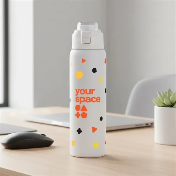 The Riese Chug Style Double Wall Stainless Steel Tumbler, 28oz, is... from ASI 84592 St Regis Group