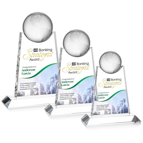 Netherford Globe VividPrint™ Award - Clear... from ASI 84592 St Regis Group / St Regis