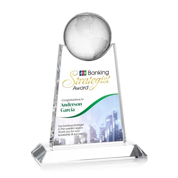 Netherford Globe VividPrint™ Award - Clear... from ASI 84592 St Regis Group / St Regis