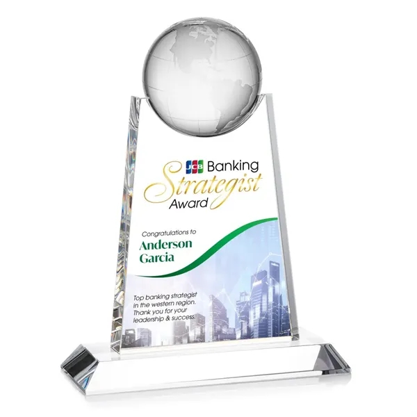 Netherford Globe VividPrint™ Award - Clear... from ASI 84592 St Regis Group / St Regis