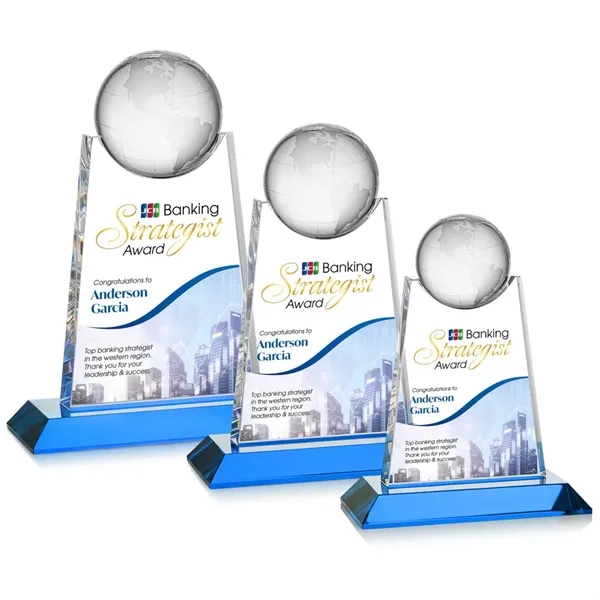 Netherford Globe VividPrint™ Award - Sky Blue... from ASI 84592 St Regis Group / St Regis