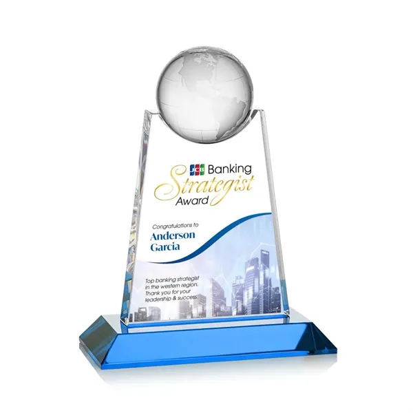 Netherford Globe VividPrint™ Award - Sky Blue... from ASI 84592 St Regis Group / St Regis