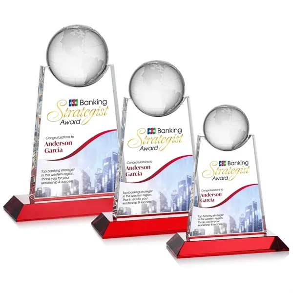 Netherford Globe VividPrint™ Award - Red... from ASI 84592 St Regis Group / St Regis