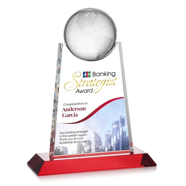 Netherford Globe VividPrint™ Award - Red... from ASI 84592 St Regis Group / St Regis