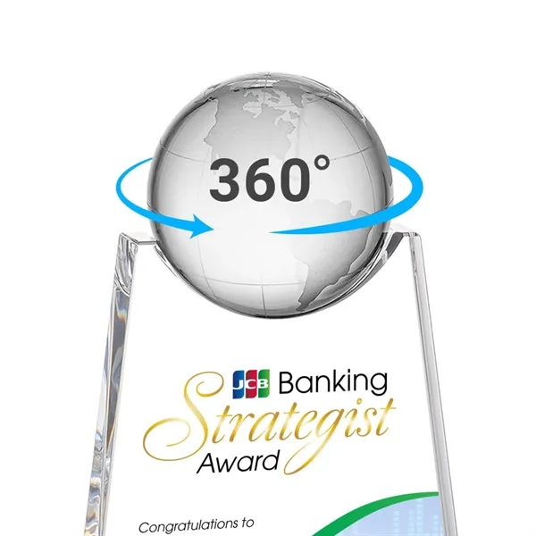 Netherford Globe VividPrint™ Award - Blue... from ASI 84592 St Regis Group / St Regis