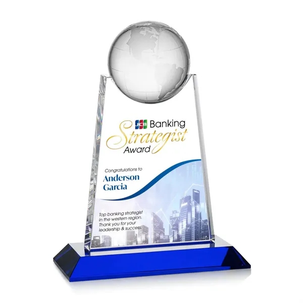 Netherford Globe VividPrint™ Award - Blue... from ASI 84592 St Regis Group / St Regis