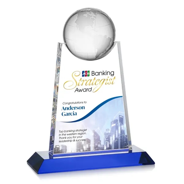 Netherford Globe VividPrint™ Award - Blue... from ASI 84592 St Regis Group / St Regis