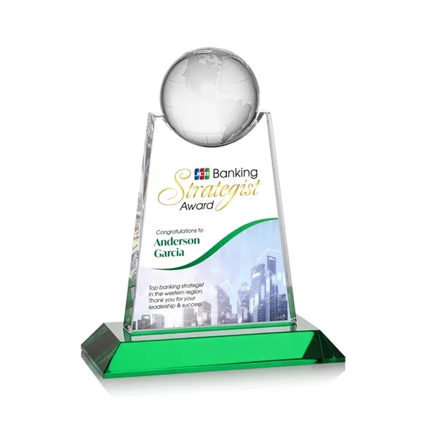 Netherford Globe VividPrint™ Award - Green... from ASI 84592 St Regis Group / St Regis