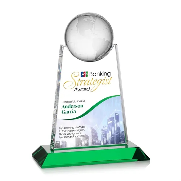 Netherford Globe VividPrint™ Award - Green... from ASI 84592 St Regis Group / St Regis