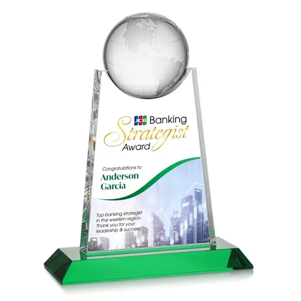 Netherford Globe VividPrint™ Award - Green... from ASI 84592 St Regis Group / St Regis