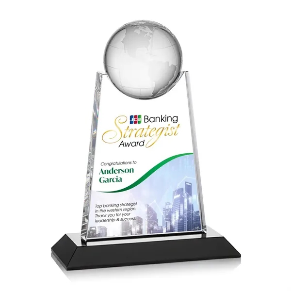 Netherford Globe VividPrint™ Award - Black... from ASI 84592 St Regis Group / St Regis