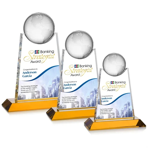 Netherford Globe VividPrint™ Award - Amber... from ASI 84592 St Regis Group / St Regis