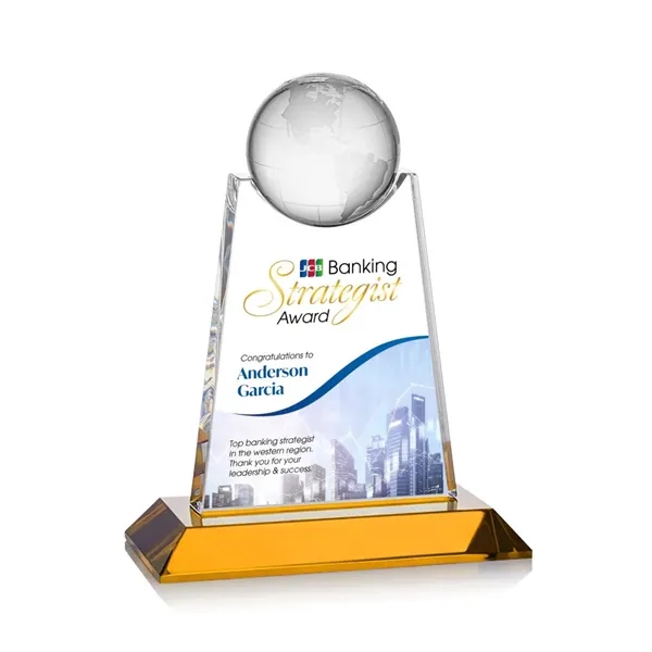 Netherford Globe VividPrint™ Award - Amber... from ASI 84592 St Regis Group / St Regis