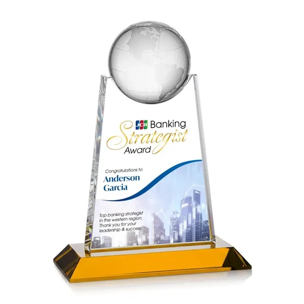 Netherford Globe VividPrint™ Award - Amber... from ASI 84592 St Regis Group / St Regis