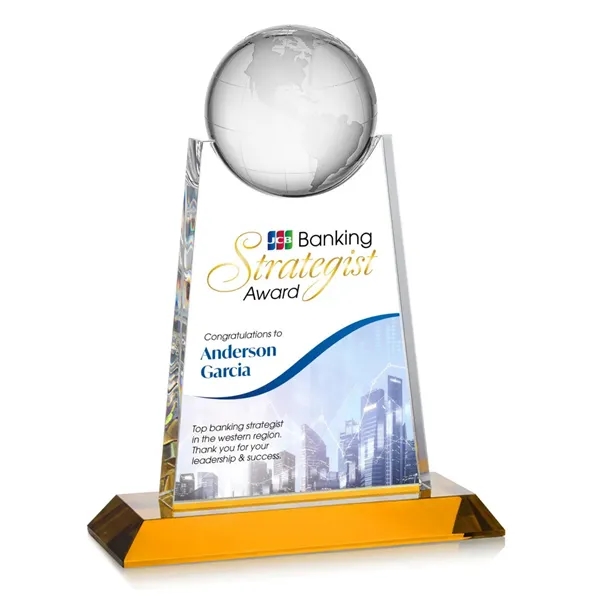 Netherford Globe VividPrint™ Award - Amber... from ASI 84592 St Regis Group / St Regis