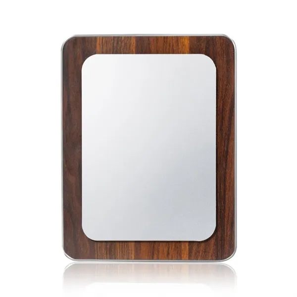 Item #AWPV802-S Reston VividPrint™ Plaque - Walnut Finish/Silver