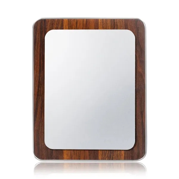 Item #AWPV802-S Reston VividPrint™ Plaque - Walnut Finish/Silver