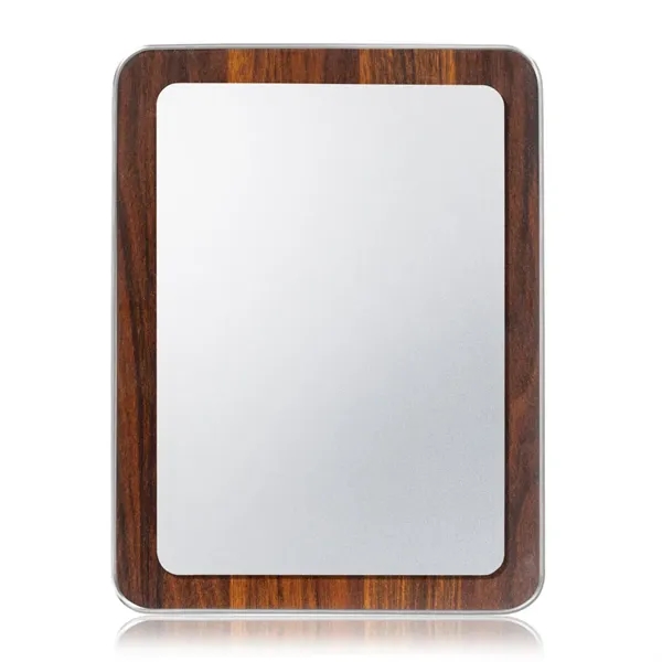 Item #AWPV802-S Reston VividPrint™ Plaque - Walnut Finish/Silver