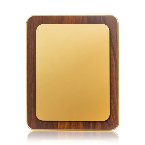 The Reston Plaque features a rich walnut-finish frame paired with a... from ASI 84592 St Regis Group / St Regis