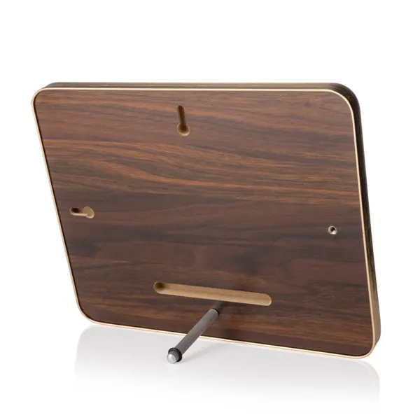 Item #AWPV802-G Reston VividPrint™ Plaque - Walnut Finish/Gold