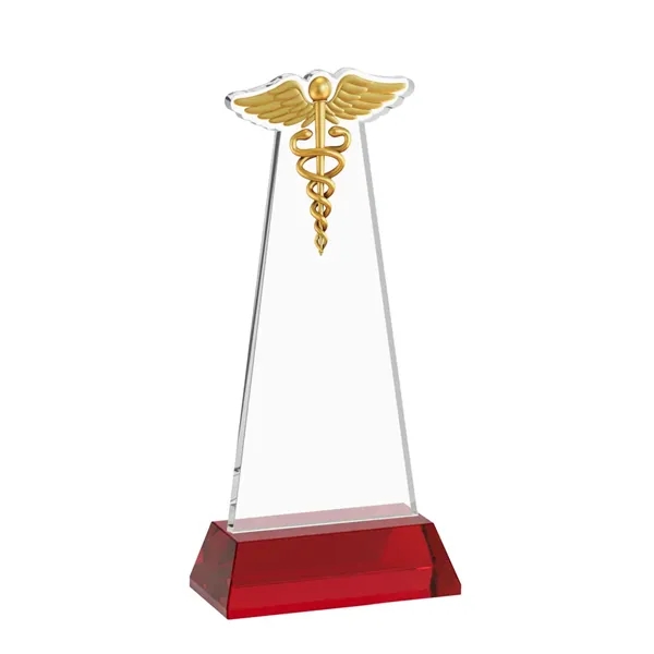 Caduceus VividPrint™ Award on Hartford Base - Red... from ASI 84592 St Regis Group / St Regis