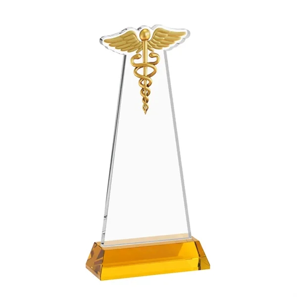 Caduceus VividPrint™ Award on Hartford Base - Amber... from ASI 84592 St Regis Group / St Regis