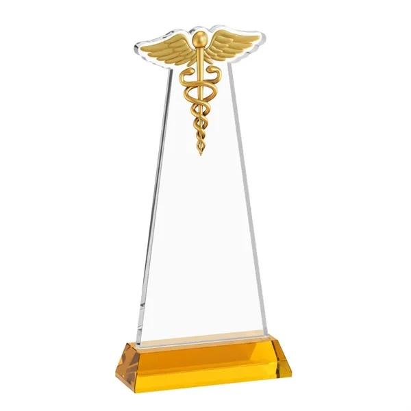 Caduceus VividPrint™ Award on Hartford Base - Amber... from ASI 84592 St Regis Group / St Regis