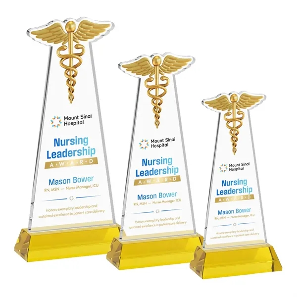 Caduceus VividPrint™ Award on Hartford Base - Gold... from ASI 84592 St Regis Group / St Regis