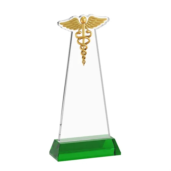 Caduceus VividPrint™ Award on Hartford Base - Green... from ASI 84592 St Regis Group / St Regis