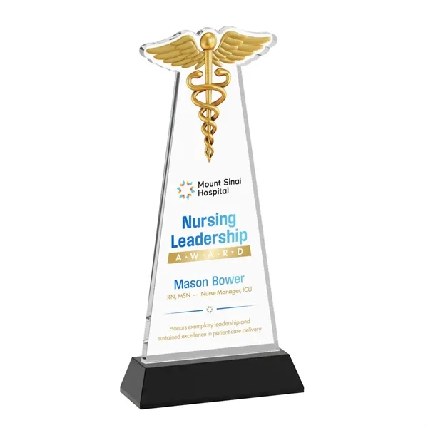 Caduceus VividPrint™ Award on Hartford Base - Black... from ASI 84592 St Regis Group / St Regis