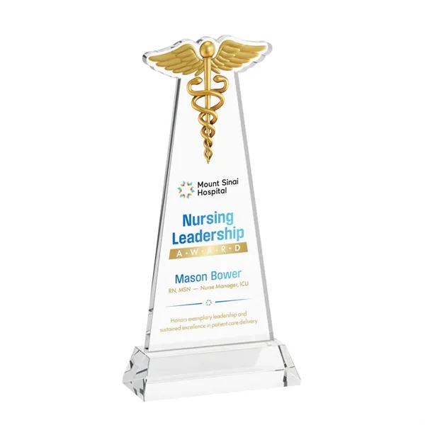 Caduceus VividPrint™ Award on Hartford Base - Clear... from ASI 84592 St Regis Group / St Regis